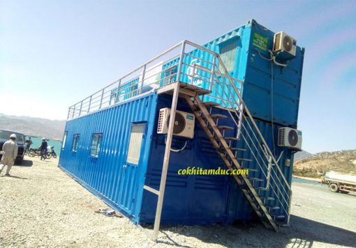 Cầu thang sắt container