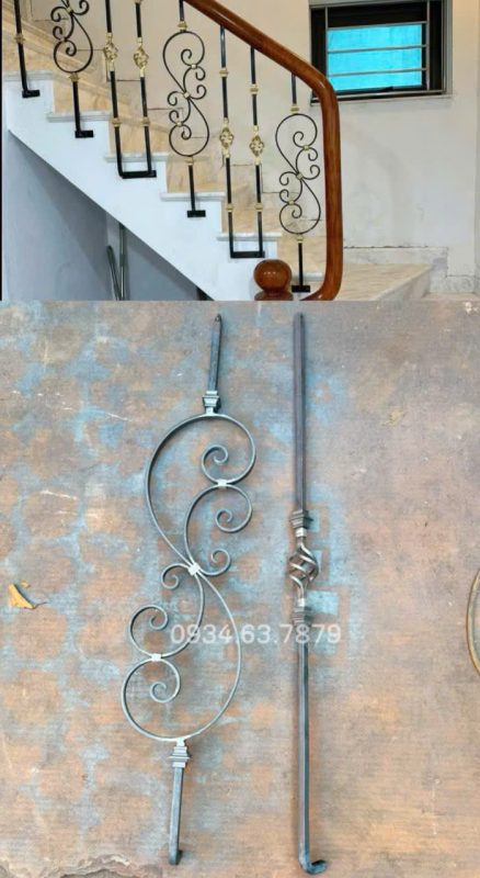 Phụ kiện sắt lan can cầu thang cơ khí Tâm Đức