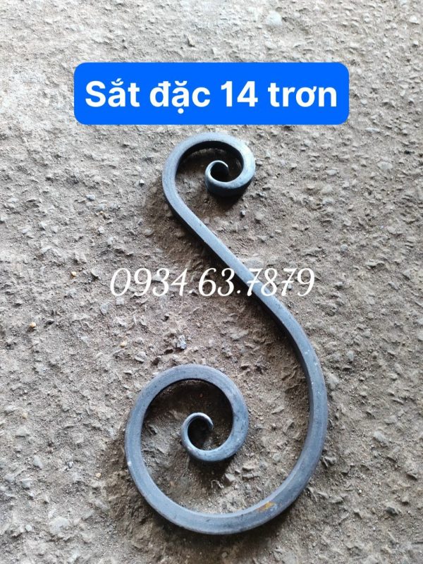 mỏ hoa văn sắt lượn nhẹ nhàng, tròn đều không bị gãy đột ngột