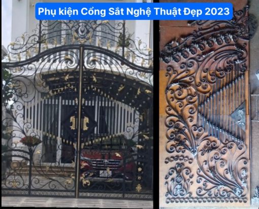 Phụ kiện cổng sắt nghệ thuật đẹp 2023