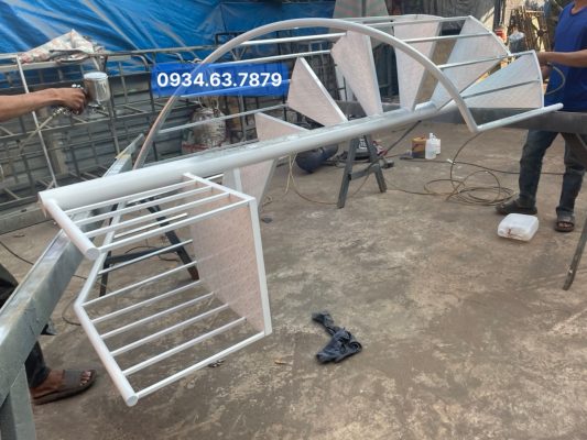 Cầu thang xoắn phụ vụ công việc đoàn làm phim