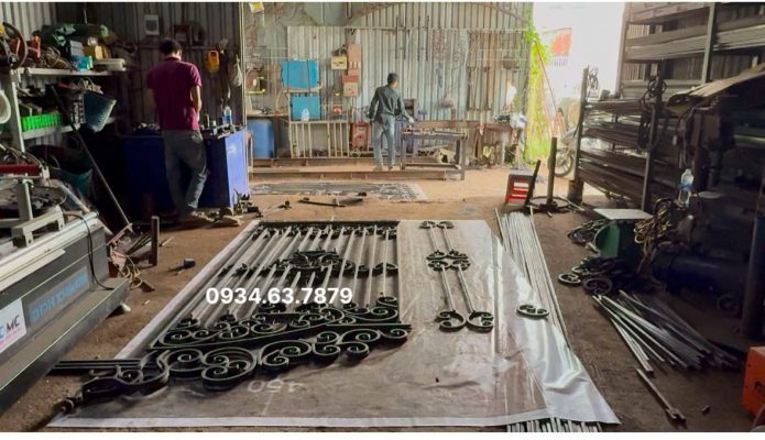 Xưởng rèn phụ kiện sắt mỹ thuật Tâm Đức.