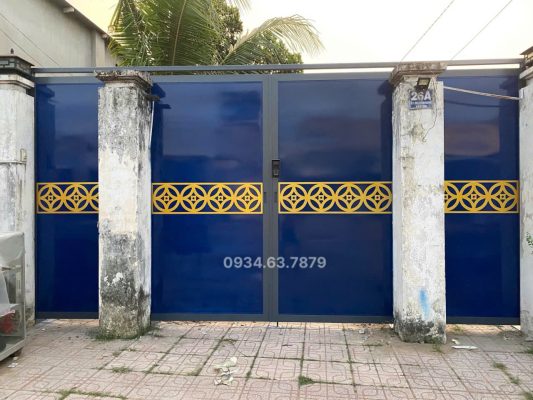 Cửa sắt bịt tôn 4 cánh 2025 cơ khí Tâm Đức