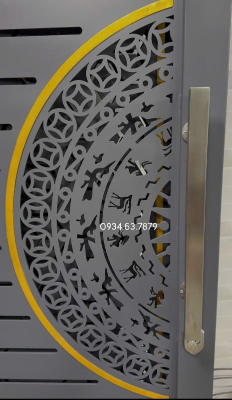 Sắt và cnc dày, chắc chắn. Hình hoa văn cnc đẹp thông dụng